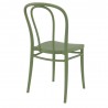 Victor Resin Outdoor Chair Olive Green - Back Angled