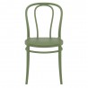 Victor Resin Outdoor Chair Olive Green - Front