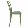Victor Resin Outdoor Chair Olive Green - Side Angle - Victor Resin Outdoor Chair Olive Green - Side Angle