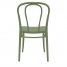 Victor Resin Outdoor Chair Olive Green - Front
