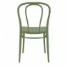 Victor Resin Outdoor Chair Olive Green - Front - Victor Resin Outdoor Chair Olive Green - Front