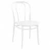 Victor Resin Outdoor Chair White - Angled - Victor Resin Outdoor Chair White - Angled