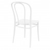 Victor Resin Outdoor Chair White - Back Angle