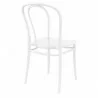 Victor Resin Outdoor Chair White - Back Angle - Victor Resin Outdoor Chair White - Back Angle