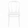 Victor Resin Outdoor Chair White - Front - Victor Resin Outdoor Chair White - Front