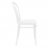 Victor Resin Outdoor Chair White - Side Angle