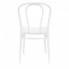 Victor Resin Outdoor Chair White - Front - Victor Resin Outdoor Chair White - Front