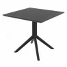 Compamia Victor Patio Dining Set with 4 Chairs in Black - Dining Table - Compamia Victor Patio Dining Set with 4 Chairs in Black - Dining Table