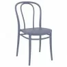 Compamia Victor Patio Dining Chairs in Dark Grey - Angled - Compamia Victor Patio Dining Chairs in Dark Grey - Angled