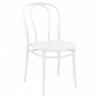 Compamia Victor Patio Dining Chairs in White - Angled - Compamia Victor Patio Dining Chairs in White - Angled