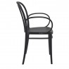 Victor XL Resin Outdoor Arm Black - Side Angled