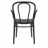 Victor XL Resin Outdoor Arm Black - Back Angle