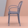 Victor XL Resin Outdoor Arm Dark Grey - Side Lifestyle