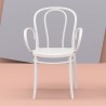 Victor XL Resin Outdoor Arm Chair White - Lifestyle
