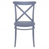 Cross Resin Outdoor Chair Dark Gray - Front