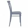 Cross Resin Outdoor Chair Dark Gray - Side View - Cross Resin Outdoor Chair Dark Gray - Side View