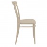 Cross Resin Outdoor Chair Taupe - Side View