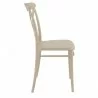 Cross Resin Outdoor Chair Taupe - Side View - Cross Resin Outdoor Chair Taupe - Side View