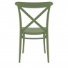 Cross Resin Outdoor Chair Olive Green - Back