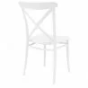 Cross Resin Outdoor Chair White - Back Angle - Cross Resin Outdoor Chair White - Back Angle