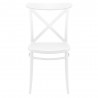 Cross Resin Outdoor Chair White - Front