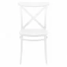 Cross Resin Outdoor Chair White - Front - Cross Resin Outdoor Chair White - Front