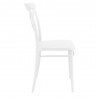 Cross Resin Outdoor Chair White - Side Angle