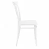 Cross Resin Outdoor Chair White - Side Angle - Cross Resin Outdoor Chair White - Side Angle