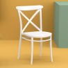 Cross Resin Outdoor Chair White - Lifestyle