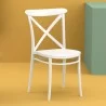 Cross Resin Outdoor Chair White - Lifestyle - Cross Resin Outdoor Chair White - Lifestyle