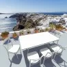 Cross Resin Outdoor Chair White - Lifestyle 2 - Cross Resin Outdoor Chair White - Lifestyle 2
