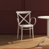 Cross XL Resin Outdoor Arm Chair White - Lifestyle 3