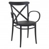 Cross XL Patio Dining Chairs - Black