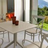 Cross XL Patio Dining Set with 4 Chairs Taupe - Lifestyle 2