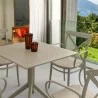 Cross XL Patio Dining Set with 4 Chairs Taupe - Lifestyle 2 - Cross XL Patio Dining Set with 4 Chairs Taupe - Lifestyle 2