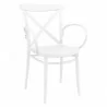 Cross XL Patio Dining Chairs - White - Cross XL Patio Dining Chairs - White