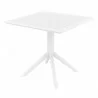 Cross XL Patio Dining Table - White - Cross XL Patio Dining Table - White