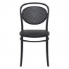 Marcel Resin Outdoor Chair Black - Back