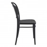 Marcel Resin Outdoor Chair Black - Side