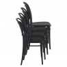 Marcel Resin Outdoor Chair Black - Stacked