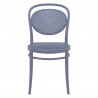 Marcel Resin Outdoor Chair Dark Gray - Front