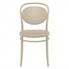 Marcel Resin Outdoor Chair Taupe - Front
