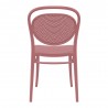 Compamia Marcel Resin Outdoor Chair Marsala - Back View