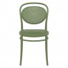 Marcel Resin Outdoor Chair Olive Green - Back
