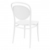 Marcel Resin Outdoor Chair White - Back Angle
