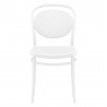 Marcel Resin Outdoor Chair White - Front