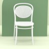 Marcel Resin Outdoor Chair White - Front Lifestyle