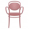 Compamia Marcel XL Resin Outdoor Arm Chair Marsala - Front
