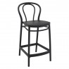 Victor Counter Stool Black - Angled View