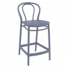 Victor Counter Stool Dark Gray - Angled View